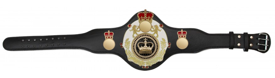 QUEENSBURY PLT LEATHER BLACK CHAMPION CROWN CHAMPIONSHIP BELT - PLTQUEEN/W/G/BLKGEM - AVAILABLE IN 4 COLOURS QUEENSBURY PLT LEATHER BLACK CHAMPION CROWN CHAMPIONSHIP BELT - PLTQUEEN/W/G/BLKGEM - AVAILABLE IN 4 COLOURS